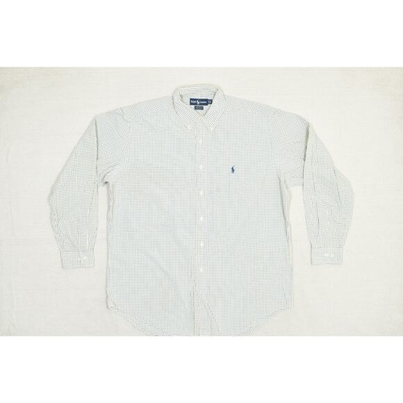 Ralph Lauren Yarmouth Men's Button Down Shirt Plaid Regular Size 16.5 / 32-33 - Picture 3 of 8